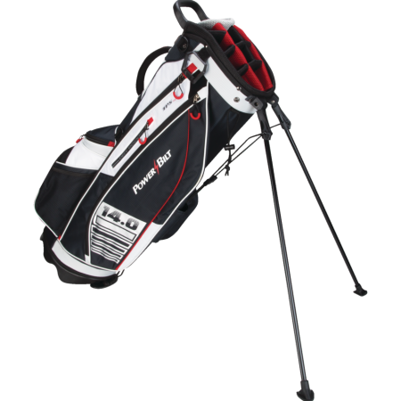 PowerBilt 14-Way Top Golf Stand Bag, Red/Charcoal/Black