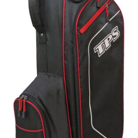 PowerBilt Century V2 5-Way Golf Cart Bag, Lightweight, Black/Red