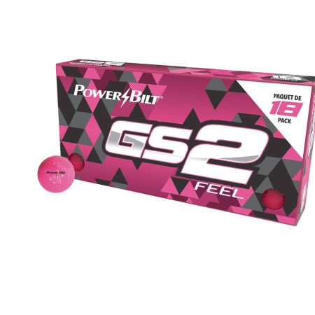 PowerBilt GS2 Feel Ladies Golf Balls, 18-pk, Pink