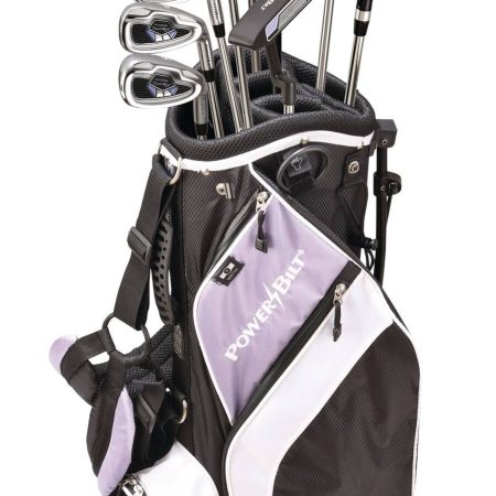 PowerBilt TourBilt Women's Golf Club Set, Lightweight, Right-Hand, Black/Purple