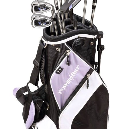 PowerBilt TourBilt Women's Golf Club Set, Lightweight, Right-Hand, Black/Purple