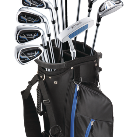 PowerBilt V3 Men's Golf Club Set, Left-Hand, Black/Blue