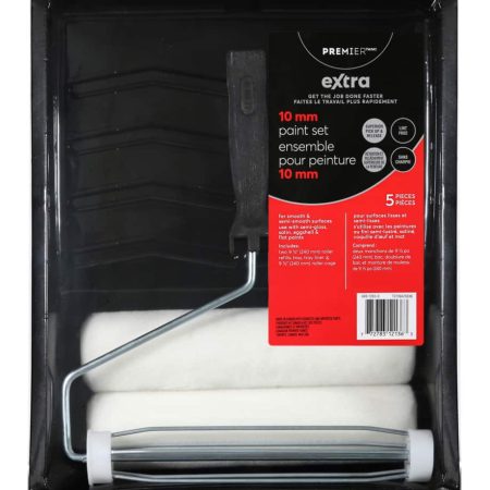 Premier Extra Lint Free Paint Roller Set, 5-pc, 9.5-in