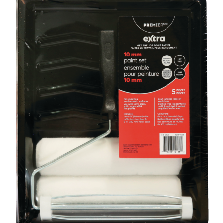 Premier Extra Lint Free Paint Roller Set, 5-pc, 9.5-in