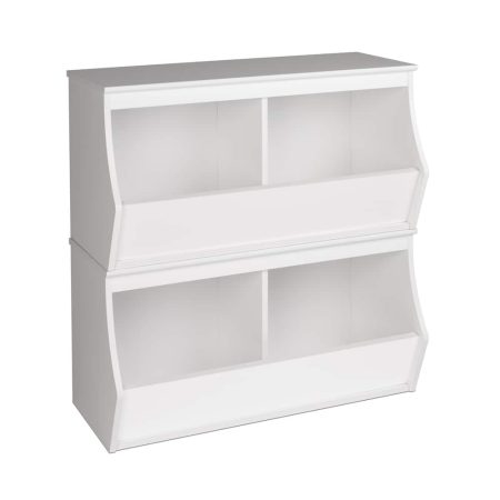 Prepac 4-Bin Monterey Stacked Storage Cubby