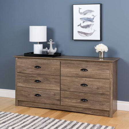 Prepac 6-Drawer Salt Spring Dresser