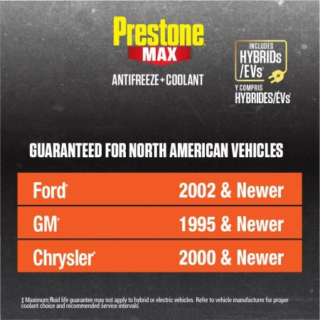 Prestone® MAX  Antifreeze/Coolant -  American Orange -  50/50 Premixed - 3.78L