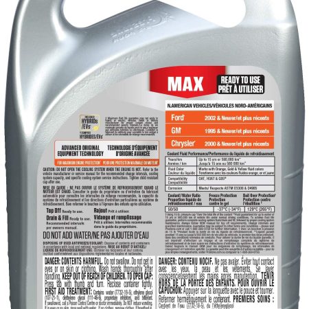 Prestone® MAX  Antifreeze/Coolant -  American Orange -  50/50 Premixed - 3.78L