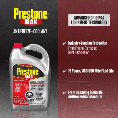 Prestone® MAX  Antifreeze/Coolant - Asian Red -  50/50 Premixed - 3.78L