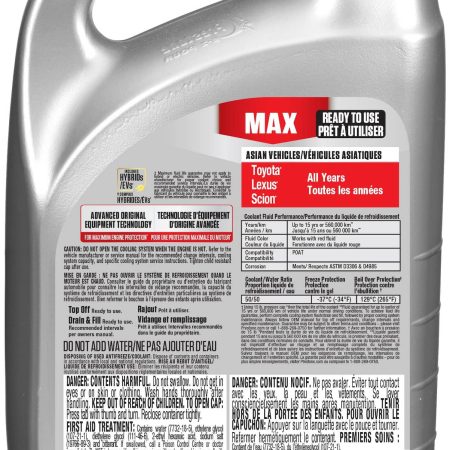 Prestone® MAX  Antifreeze/Coolant - Asian Red -  50/50 Premixed - 3.78L