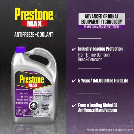 Prestone® MAX  Antifreeze/Coolant - European Violet -  50/50 Premixed - 3.78L