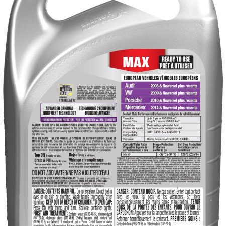 Prestone® MAX  Antifreeze/Coolant - European Violet -  50/50 Premixed - 3.78L