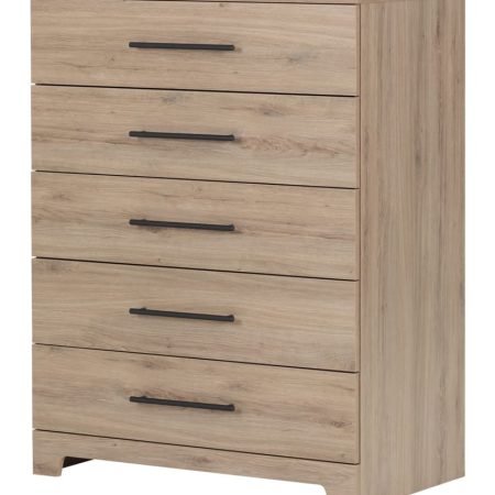 South Shore Primo 5-Drawer Dresser/Chest, Rustic Oak Finish