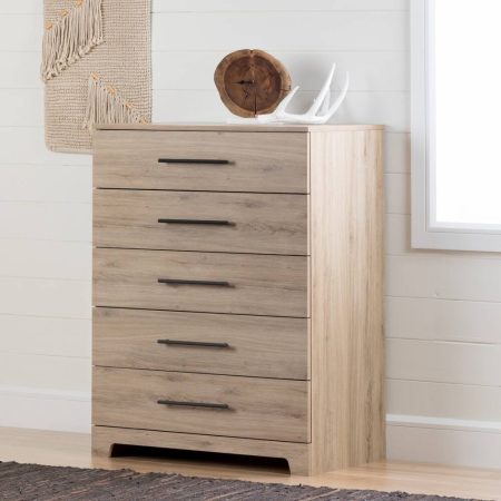 South Shore Primo 5-Drawer Dresser/Chest, Rustic Oak Finish