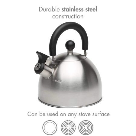 Epoca Stainless Steel Stovetop Kettle, 1.4-L