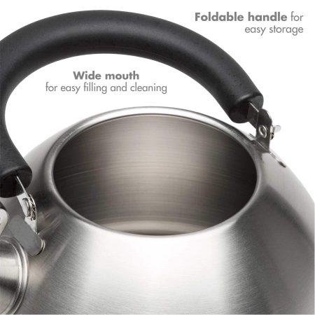 Epoca Stainless Steel Stovetop Kettle, 1.4-L