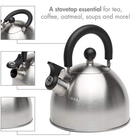 Epoca Stainless Steel Stovetop Kettle, 1.4-L