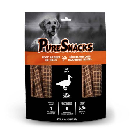 Pure Snacks Air Dried Duck Dog Treat, 681-g