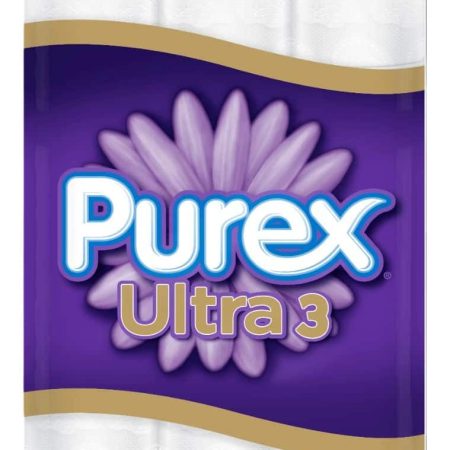 Purex Ultra Triple Roll Toilet Paper, 3-ply Tissue, 24-pk