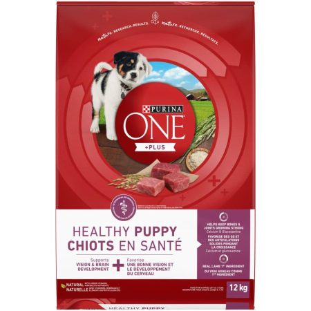 Purina One Healthy Puppy Formula Dry Dog Food, Micronutrient & Antioxidant Rich, 12-kg