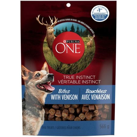 Purina ONE True Instinct Bites with Venison Dog Treats, 567-g