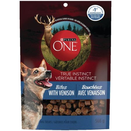 Purina ONE True Instinct Bites with Venison Dog Treats, 567-g