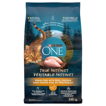 Purina ONE® True Instinct Natural Grain Free with Real Chicken Dry Cat Food, 1.45-kg