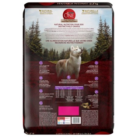 Purina One SmartBlend True Instinct Beef and Bison Adult Dog Food, High-Protein, 6.8-kg