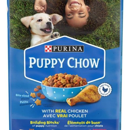 Purina Puppy Chow Complete Chicken Puppy Dry Dog Food, High-Protein & Nutrient-Dense, 11.4-kg