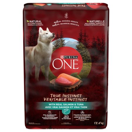 Purina ONE® SmartBlend™ True Instinct Salmon & Tuna Adult Dry Dog Food, 12.4-kg