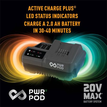 PWR POD 20V Battery Fast-Charger, 90W