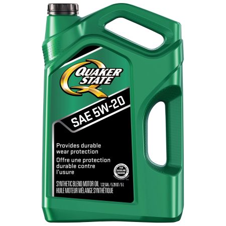 Quaker State 5W20 Synthetic-Blend Engine/Motor Oil, 5-L