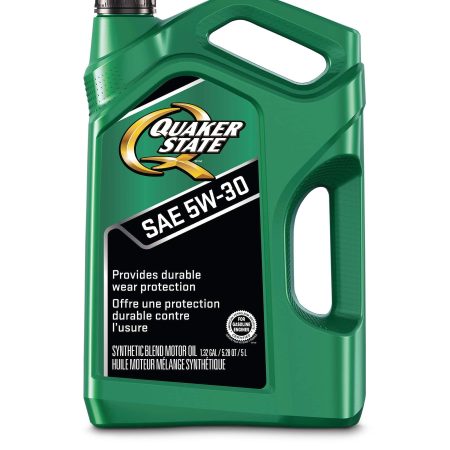 Quaker State 5W30 Synthetic-Blend Engine/Motor Oil, 5-L