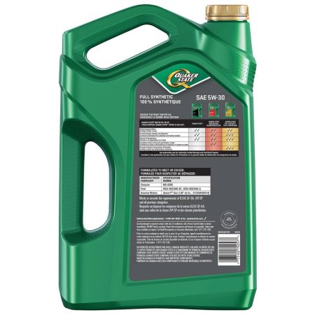 Quaker State Full Synthetic 5W30 Engine/Motor Oil, 5-L