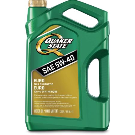 Quaker State Euro 5W40 Synthetic Engine/Motor Oil, 5-L