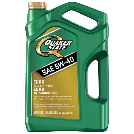 Quaker State Euro 5W40 Synthetic Engine/Motor Oil, 5-L