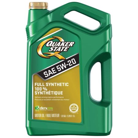 Quaker State Full Synthetic 5W20 Engine/Motor Oil, 5-L