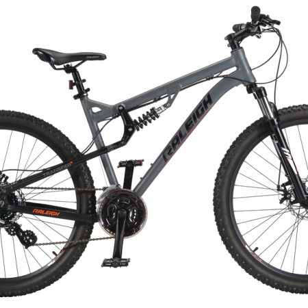 Raleigh Peak Dual-Suspension Mountain Bike,  27.5-in, Grey