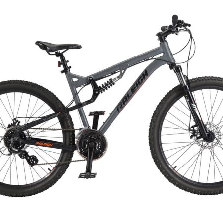 Raleigh Peak Dual-Suspension Mountain Bike,  27.5-in, Grey