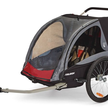 Raleigh Roam Bike Trailer, 2-Seats, Toddlers & Kids, Red