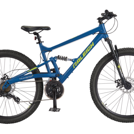 Raleigh Tracker Dual-Suspension Mountain Bike, 27.5-in, Blue