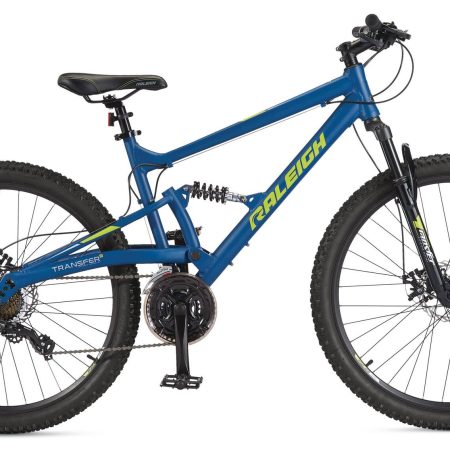 Raleigh Tracker Dual-Suspension Mountain Bike, 27.5-in, Blue