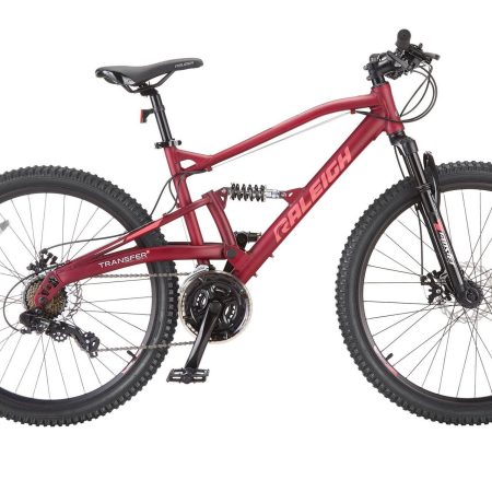 Raleigh Tracker Dual-Suspension Mountain Bike,  26-in, Plum