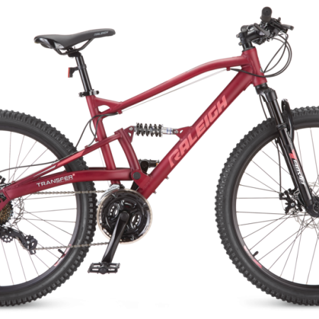 Raleigh Tracker Dual-Suspension Mountain Bike,  26-in, Plum