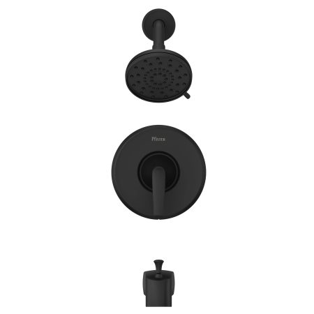 Pfister Rancho Single Handle Tub and Shower Faucet, Matte Black