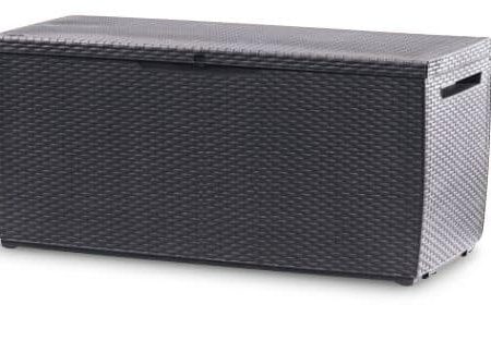 Keter Rattan Style Outdoor Storage Deck Box, Grey, 305-L