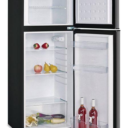 RCA  Refrigerator with Manual Defrost, Adjustable Thermostat & Reversible Door, Platinum Finish