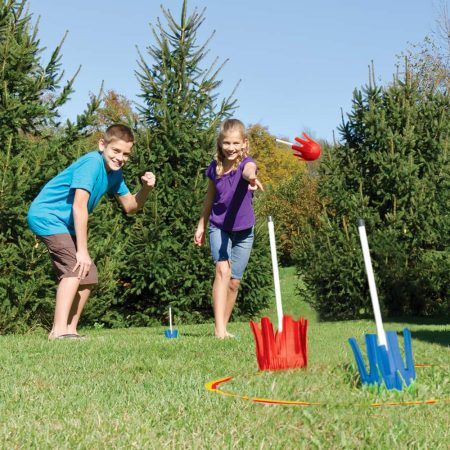 Rec-Tek Outdoor Portable 5-in-1 Volleyball/Badminton/Lawn Darts & more,19pc, Kids Ages 8+