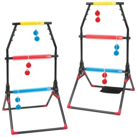 Rec-Tek Outdoor Portable Light-up Day/Night Play Ladderball Set, 12-pc, All Ages