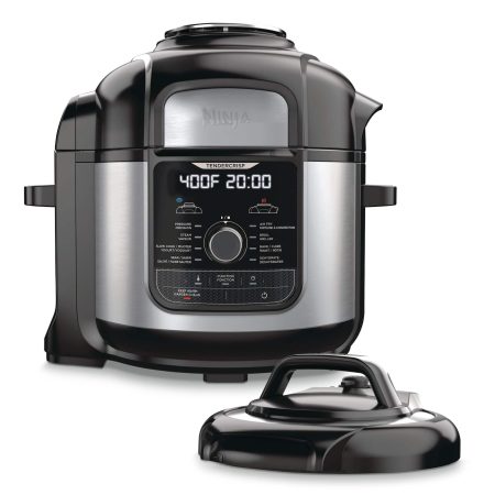 Ninja® Foodi™ Deluxe Pressure Cooker & Air Fryer w/ 9 Pre-Set Functions, Stainless Steel, 8-qt